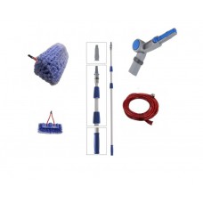 Langų, saulės kolektorių valymo komplektas