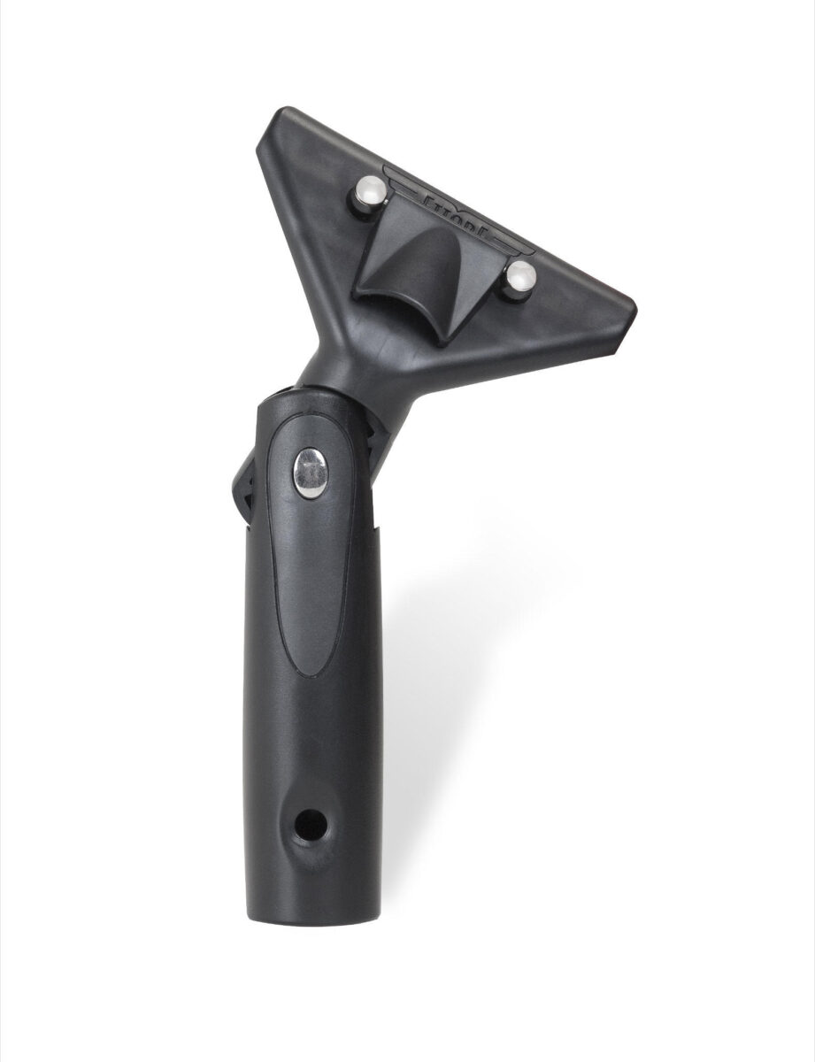 Rankena su reguliuojamu kampu langų valymui "Super system"