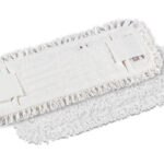 Medvilninis siūlinis šluostas su kišenėlėmis.