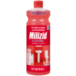 Sanitarinės patalpos ir kalkių nuosėdų valiklis su paviršių apsauga MILIZID SHINE
