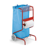 Šiukšliadėžė su popieriaus laikikliu