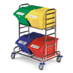 Vežimėlis šiukšliadėžė