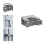 Vienos dalies sieninis laikiklis