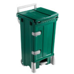 Žalias plastikinis konteineris POLARIS DELUX su durelėmis