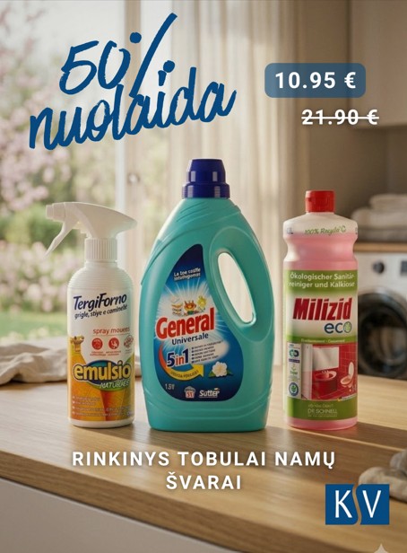 Rinkinys tobulai namų švarai